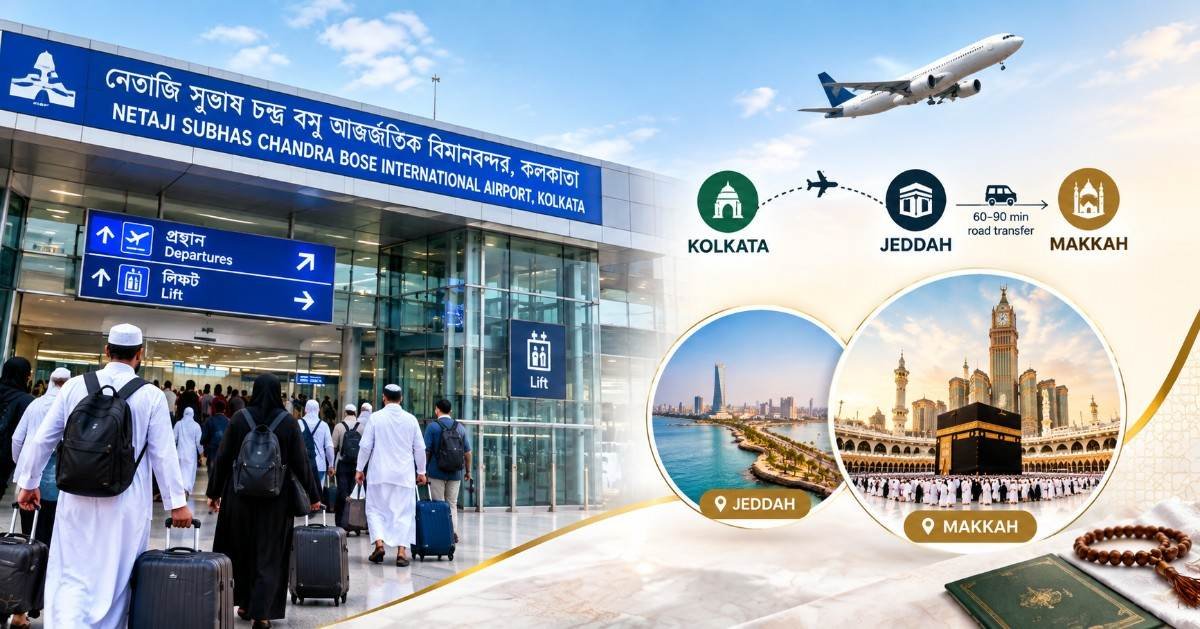 Kolkata to Makkah: Flight