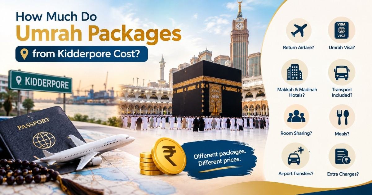 Umrah Packages from Kidderpore Cost
