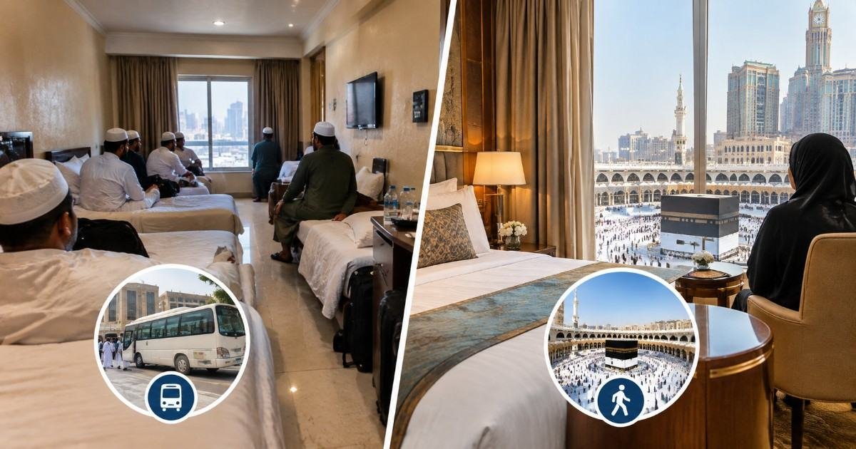 Economy vs luxury umrah package